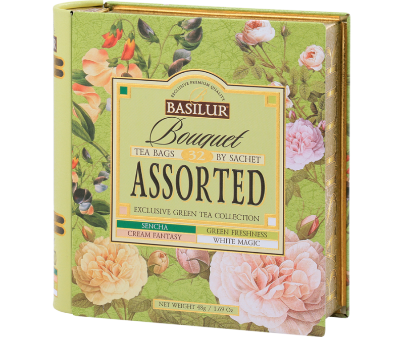 BASILUR ASSORTED BOUQUET Collection – 32 Enveloped Tea Bags